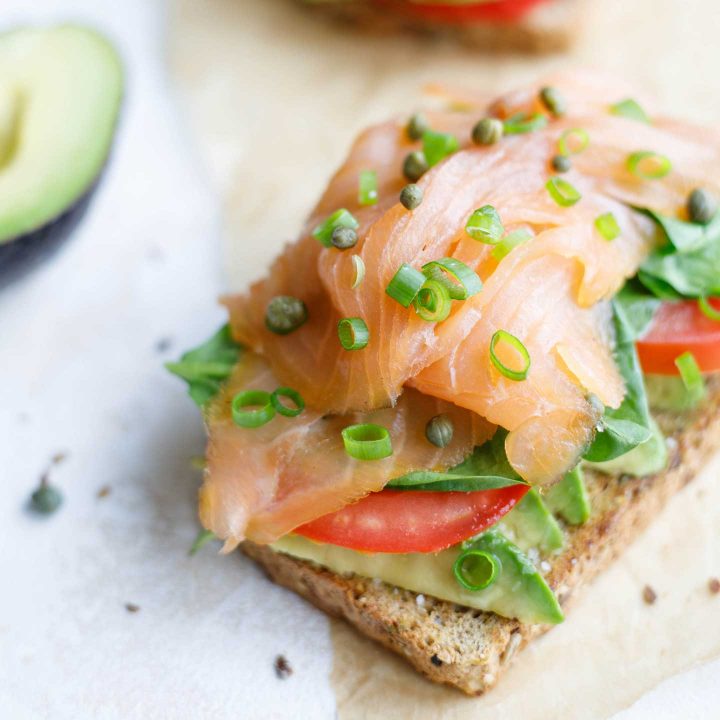 5-Minute Healthy Avocado Toast with Smoked Salmon