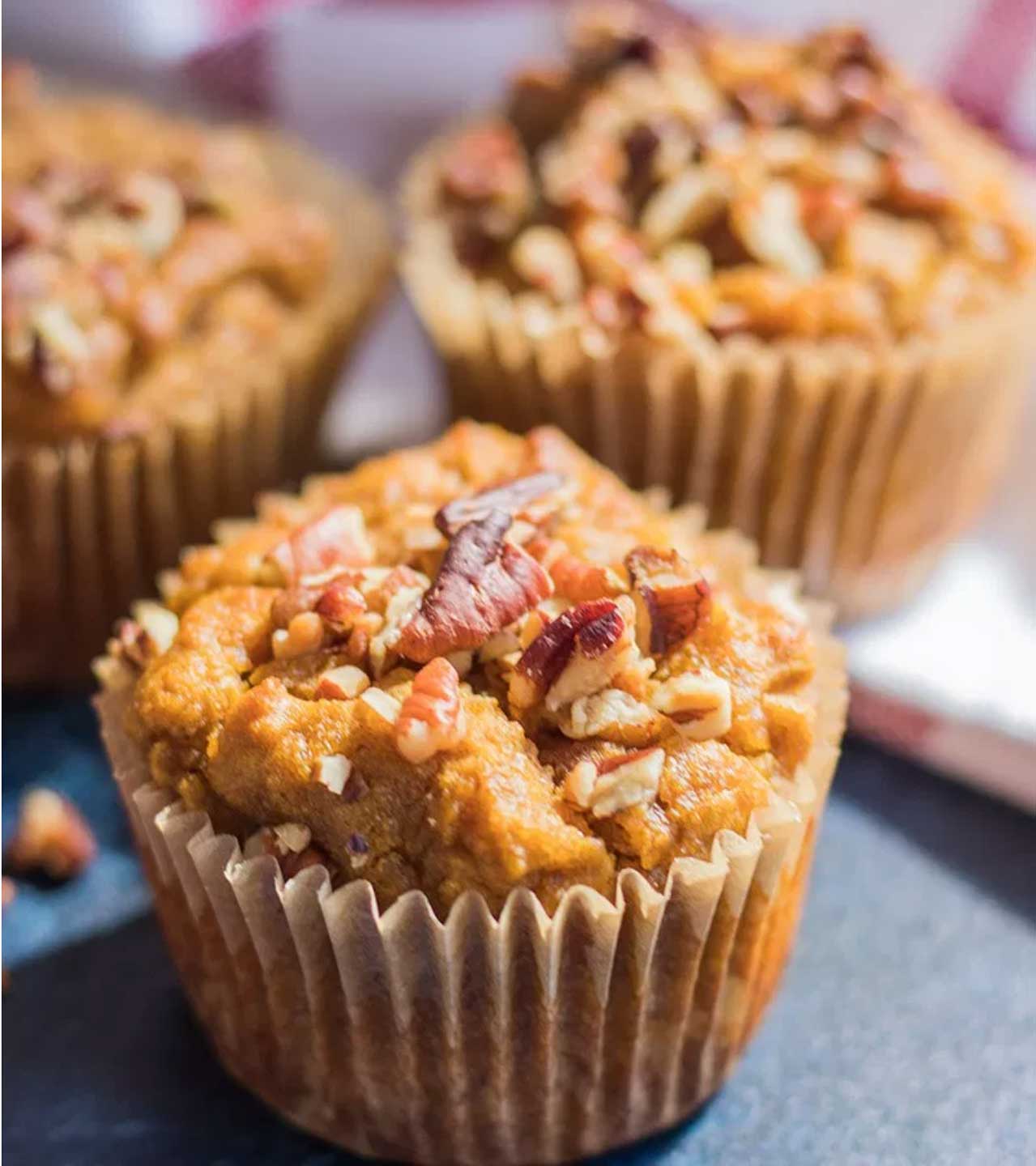 From paleo to gluten free, sugar free to whole grain! No matter what “healthy” means to you, we’ve got pumpkin muffins you’ll love! Unique flavor combos and lots of decadence … but so nutritious, too! These healthy pumpkin muffin recipes are easy to make – whip one up for quick breakfasts or healthy snacks! | pumpkin recipes | pumpkin muffins healthy | gluten free | grain free | paleo | whole wheat | refined sugar free | dairy free | #healthyrecipes #pumpkin #muffins | www.TwoHealthyKitchens.com