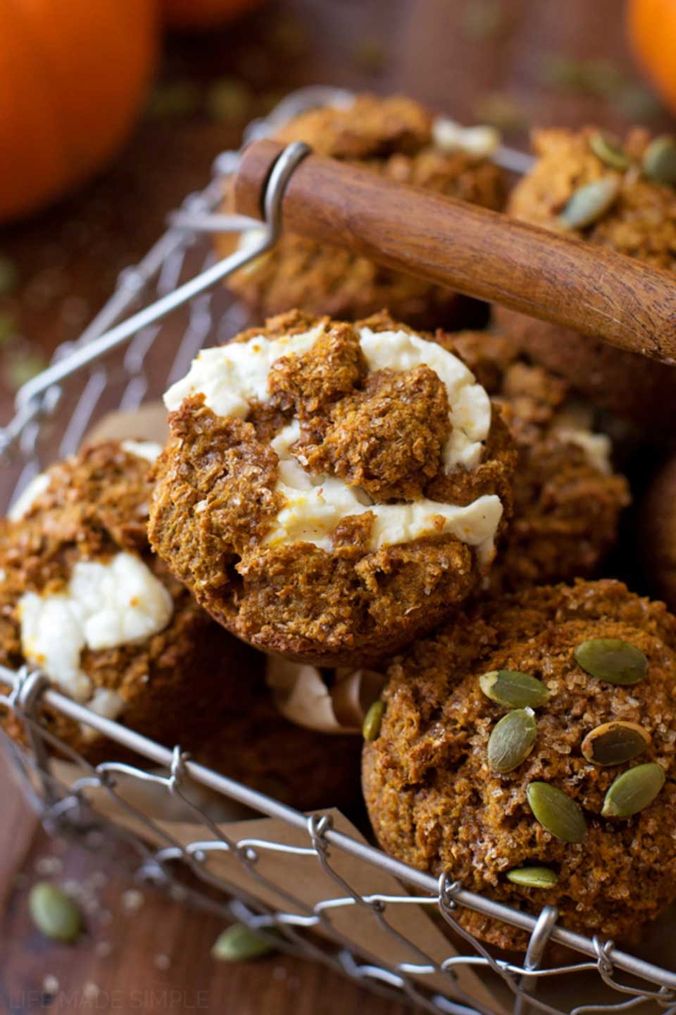 From paleo to gluten free, sugar free to whole grain! No matter what “healthy” means to you, we’ve got pumpkin muffins you’ll love! Unique flavor combos and lots of decadence … but so nutritious, too! These healthy pumpkin muffin recipes are easy to make – whip one up for quick breakfasts or healthy snacks! | pumpkin recipes | pumpkin muffins healthy | gluten free | grain free | paleo | whole wheat | refined sugar free | dairy free | #healthyrecipes #pumpkin #muffins | www.TwoHealthyKitchens.com