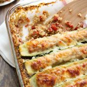 Italian-Stuffed-Zucchini-Boats-Casserole-with-Sausage-and-Quinoa