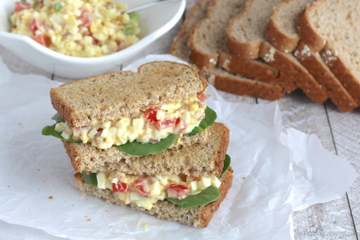 BLT Egg Salad Recipe {www.TwoHealthyKitchens.com}